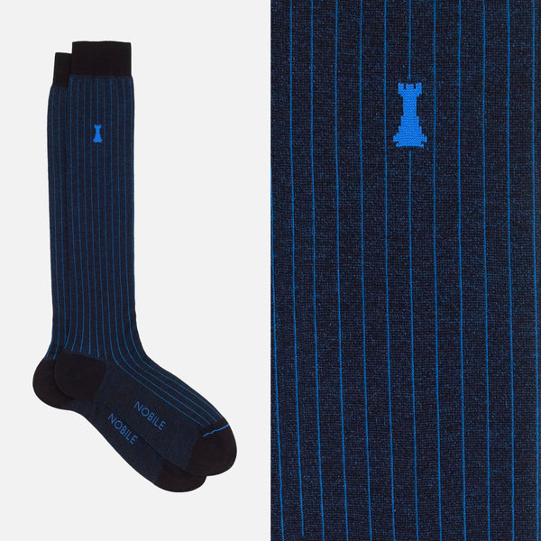Julius Caesar - Long sock with very fine ribs