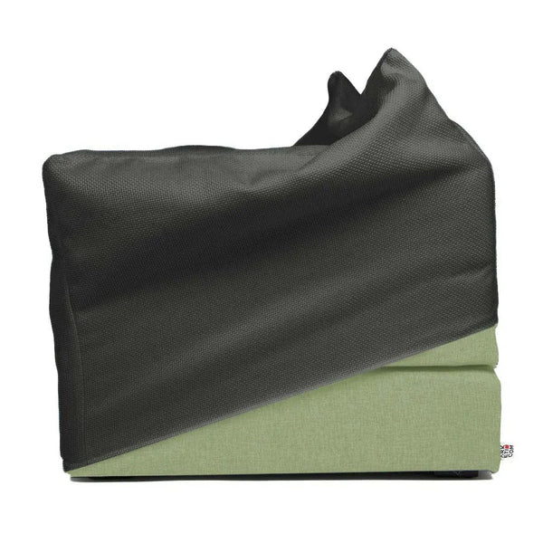 TOUF GREEN, Pouf Bed Green Base and Pouf Cover 70x63