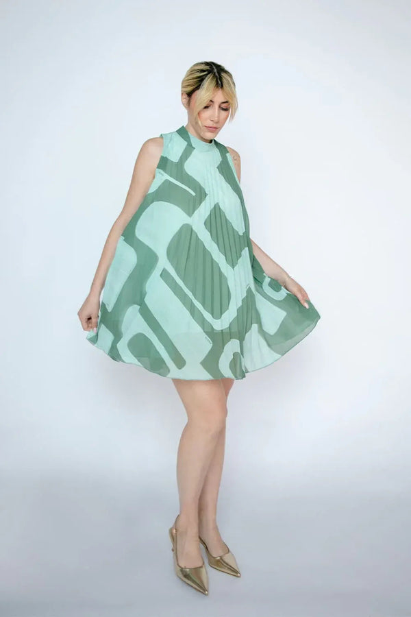 Short Pleated Dress