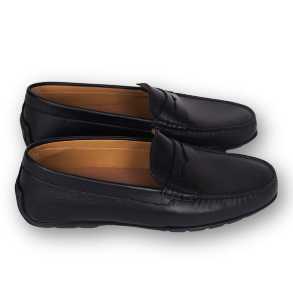 MastroDomenico Women's Handmade Moccasins - Black Moissanite