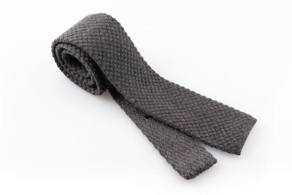 Pure cashmere tricot tie