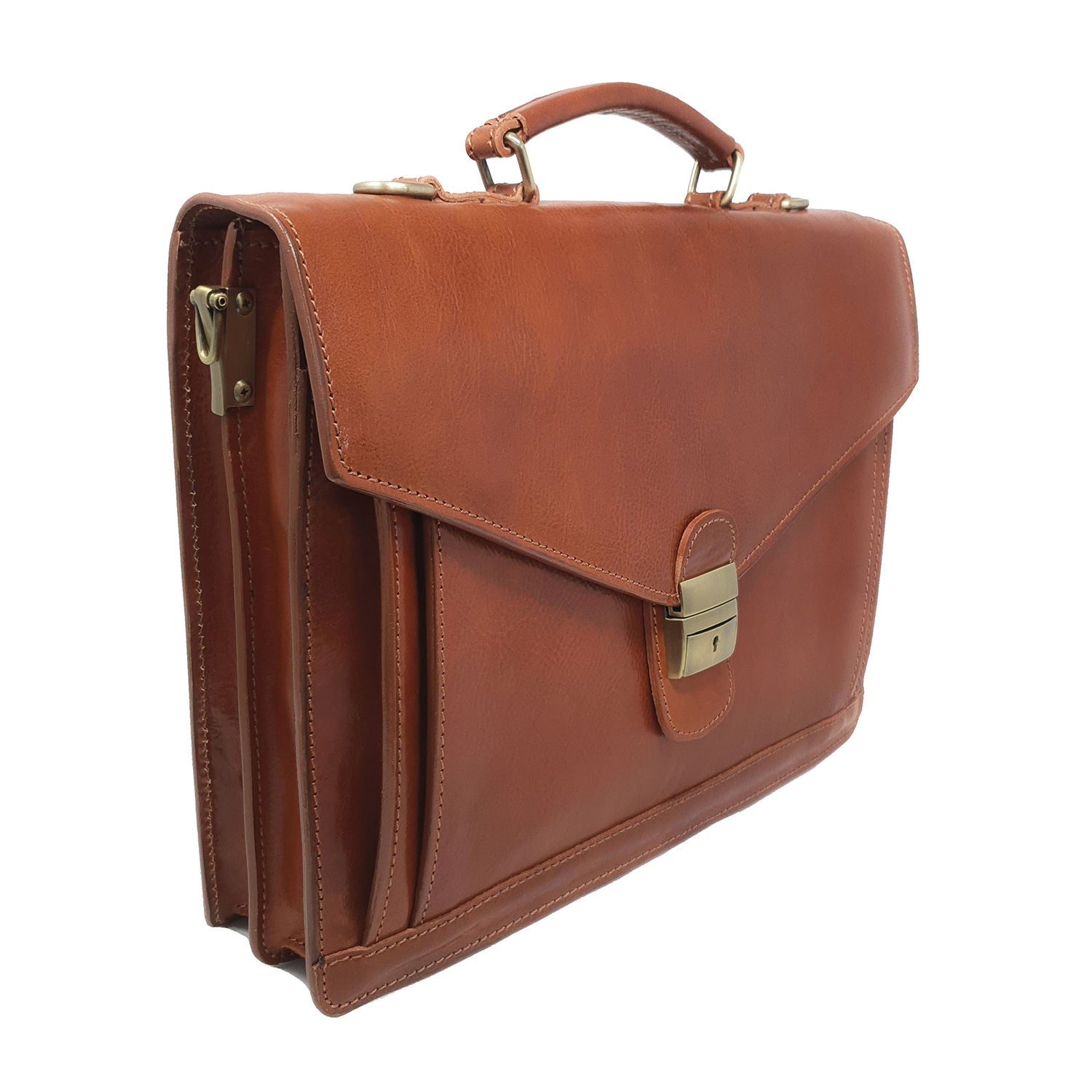 Borsa da lavoro Ventiquattrore Portadocumenti da Uomo Cartella in pelle - 39x28x9 Cm - G902