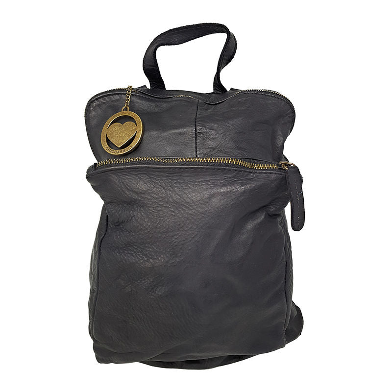 Zaino a Spalla da Donna Pelle Morbida in Stile Vintage - 28x33x12 Cm - K011