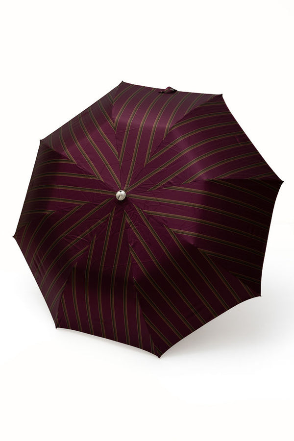 Mario Talarico Folding Umbrella Purple Striped Lemon Handle