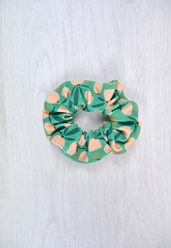 Chouchou (scrunchie) in bambù - Tulipani - Palloncino blu