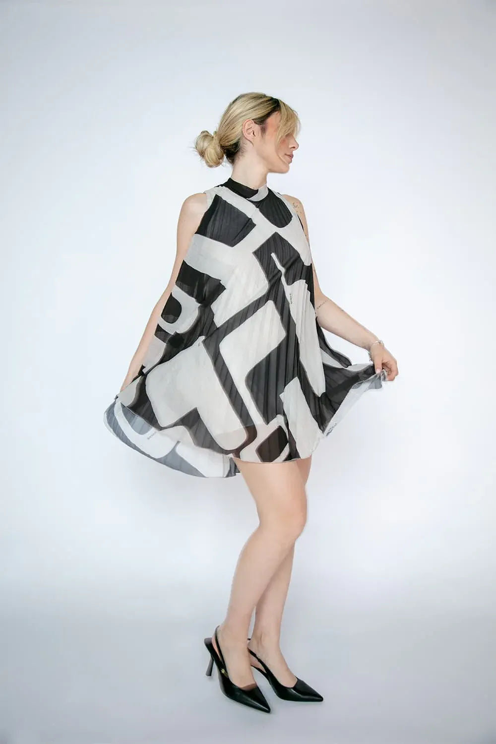 Short Pleated Dress
