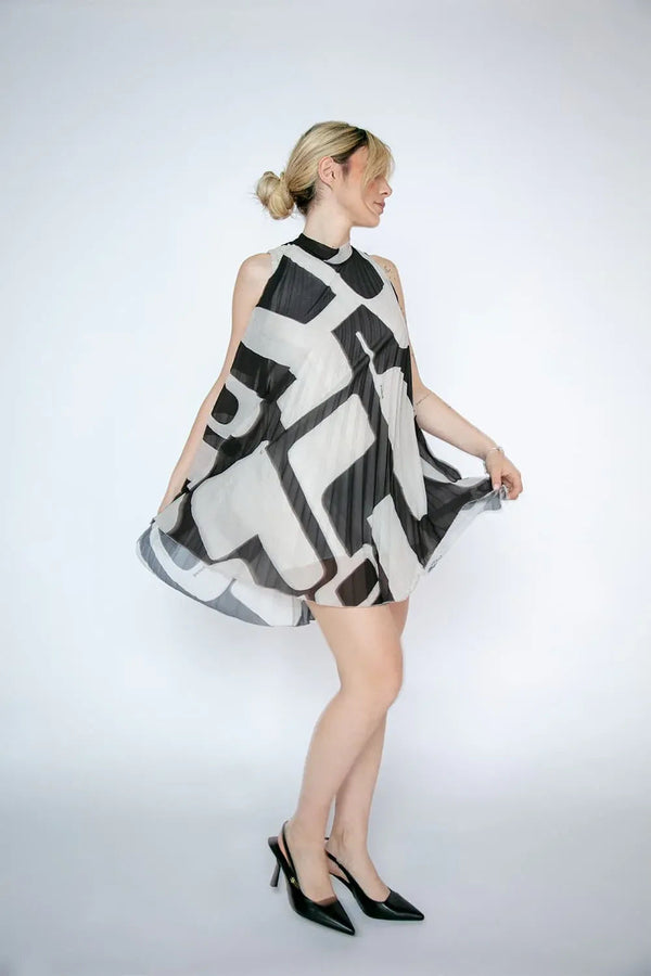 Short Pleated Dress