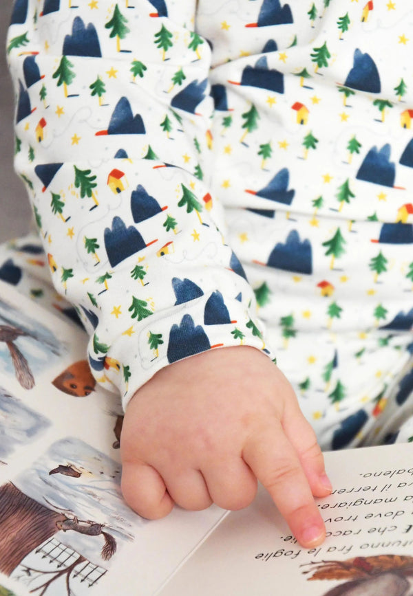 Two-piece bamboo pajamas - Alpina - Blue balloon