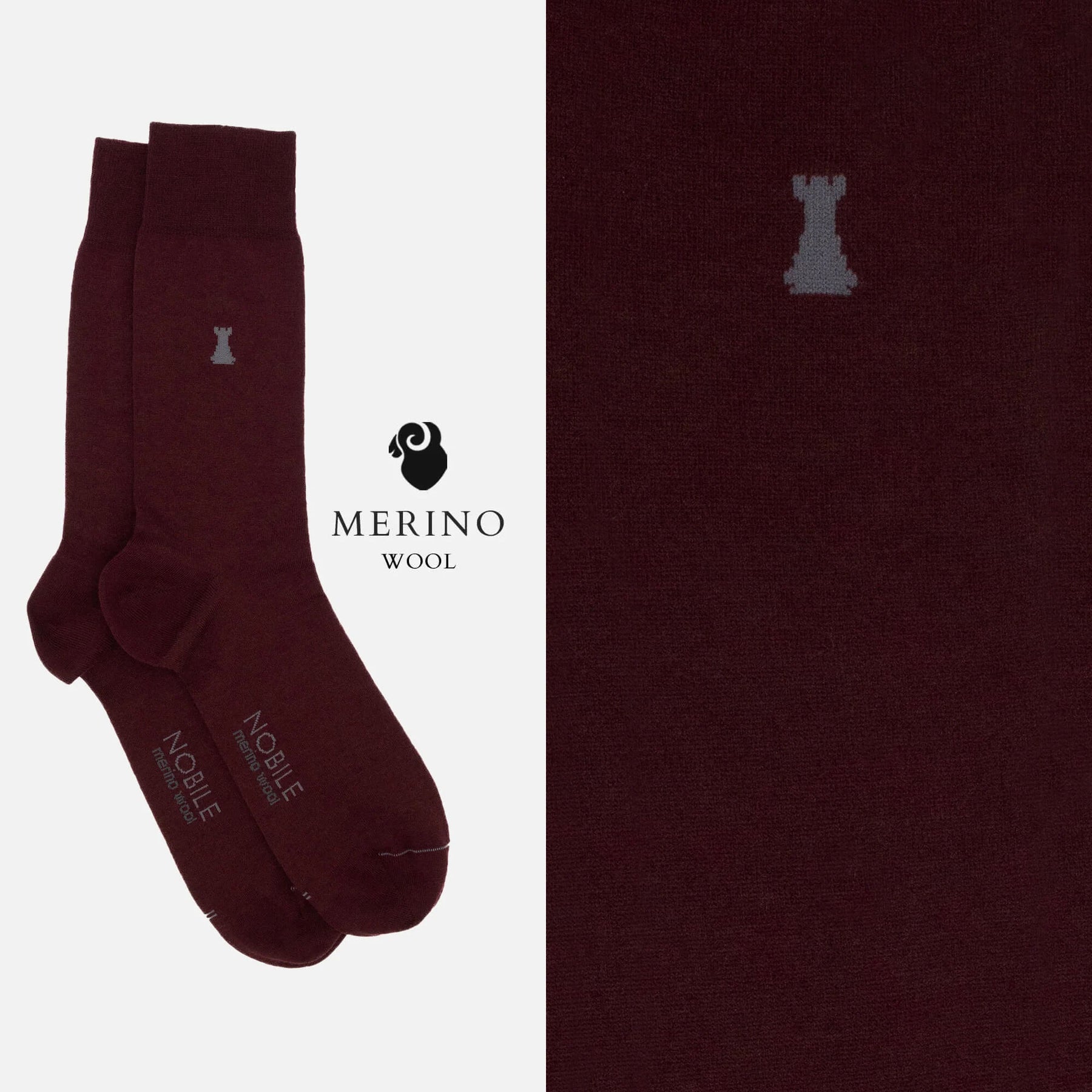 Vivaldi - Plain Merino Wool Short Sock