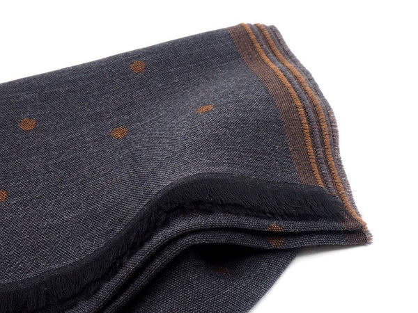 Double-faced pure wool scarf