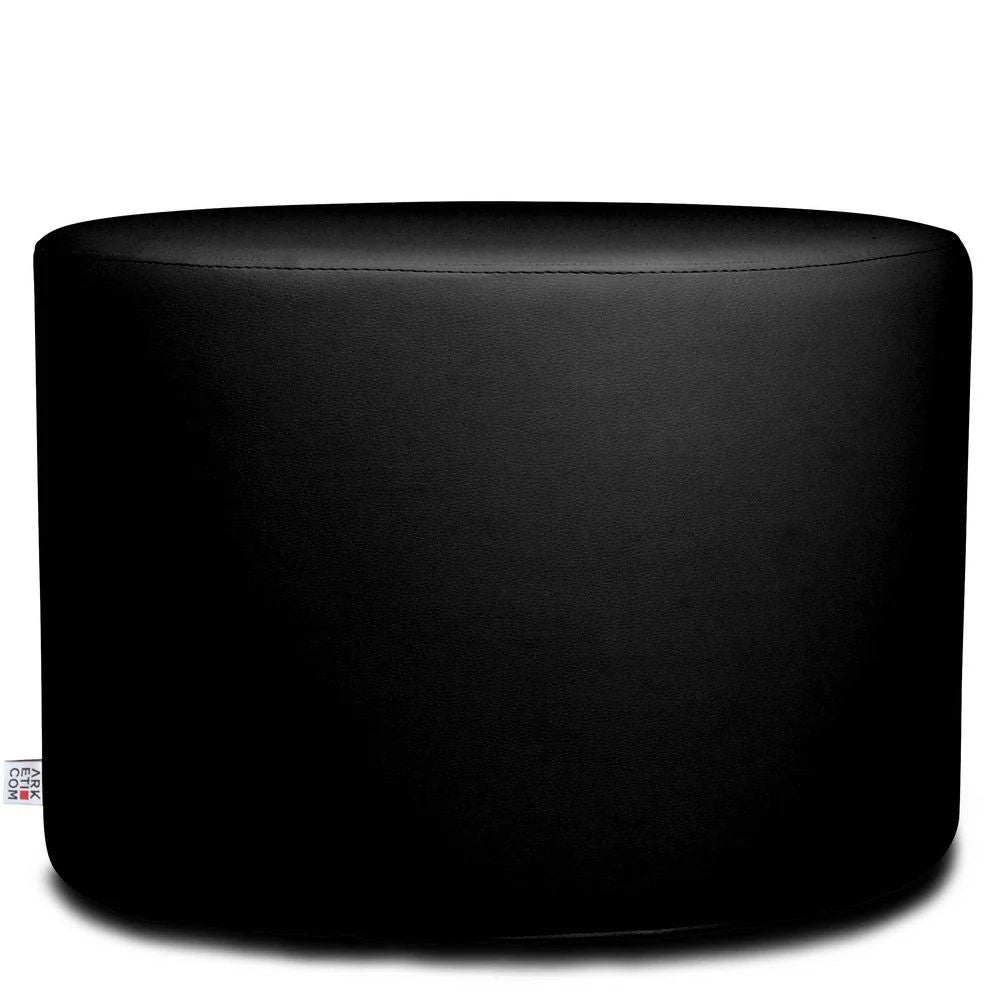 CHILL ECO 55, Round Footrest Pouf in Eco-Leather 55 x h42