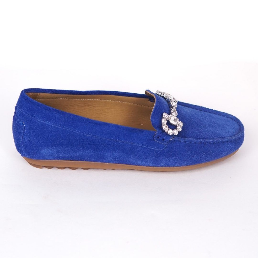 MastroDomenico Women's Handmade Moccasins - Lazurite