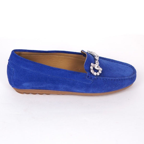MastroDomenico Women's Handmade Moccasins - Lazurite