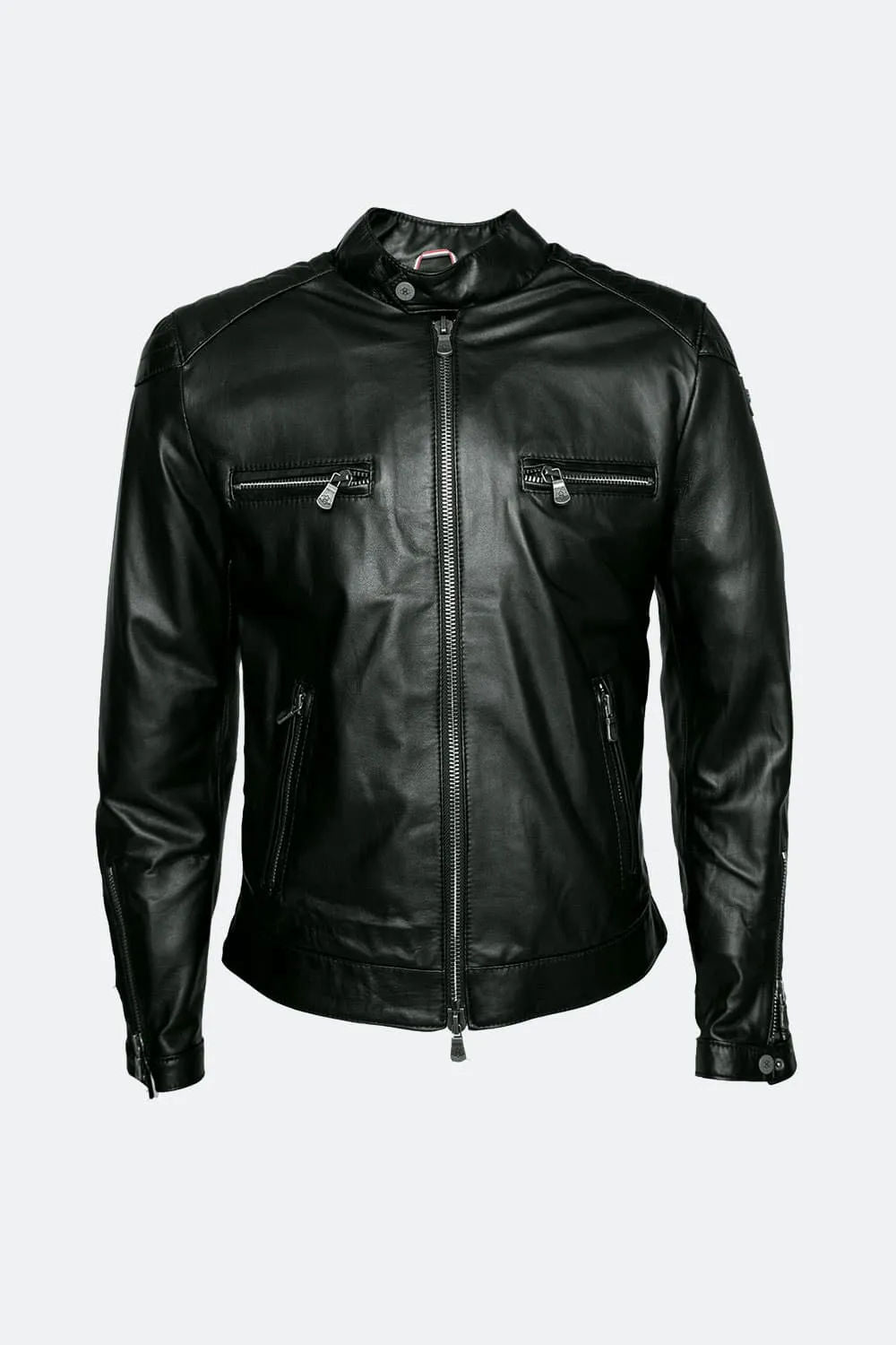 Michele Leather Jacket with Stitching