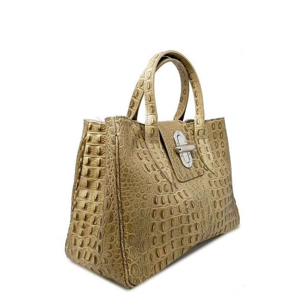 Borsa da Donna a Mano Stampa Cocco – 7718.