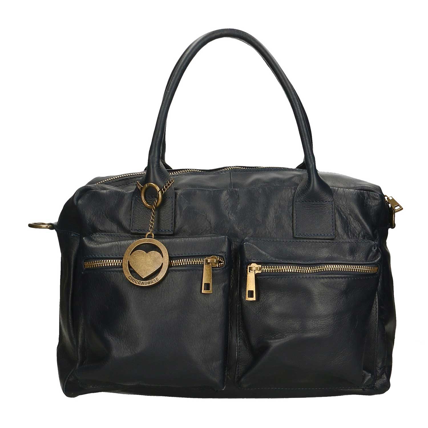 Large Handbag Travel Bag for Women in Leather - 36x26x15 cm - 6173 