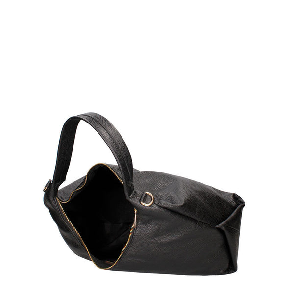 Women's Large Leather Shoulder Bag - 7233. 