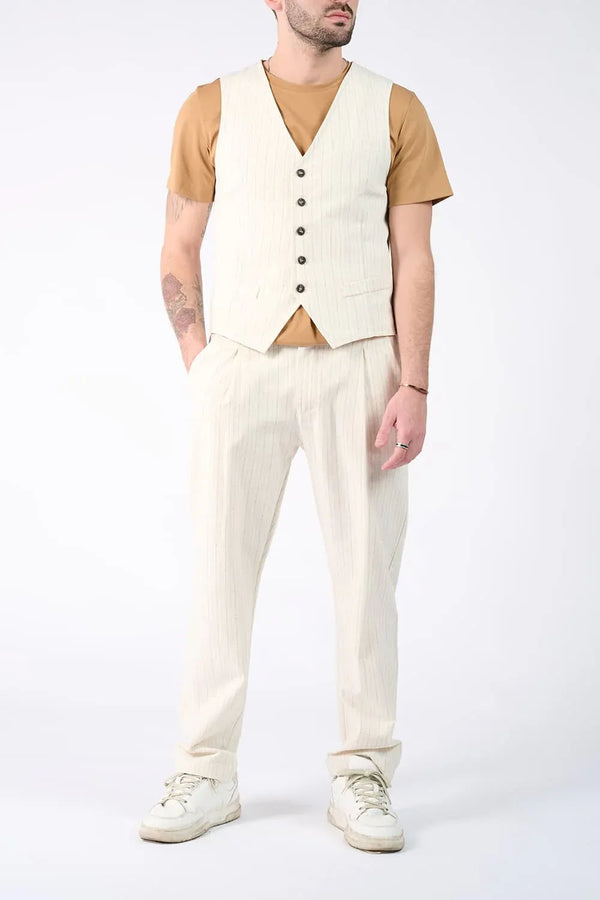 Men's Pinstripe Vest