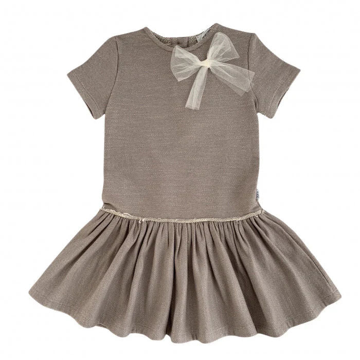 FLAMED BARLEY SWEATSHIRT DRESS