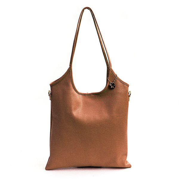 TAMARA - Shopping in pelle cuoio
