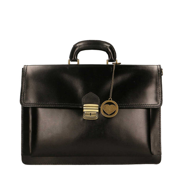 Men's Leather Briefcase, 24 Hour Document Holder - 39x30x18 cm - 7009 