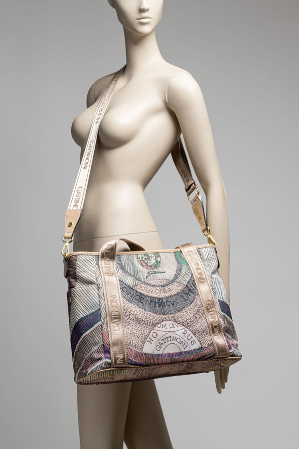 Shopping Bag Maya Planetarium Watercolor