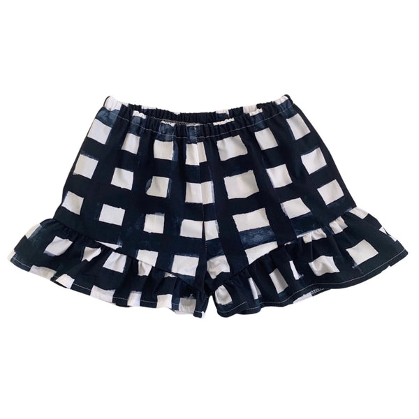 PRINTED CULOTTE WITH FRILLS