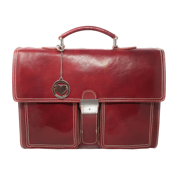Large Briefcase Work Bag Men's Document Holder Leather Briefcase - 43x30x11 Cm - G1010 