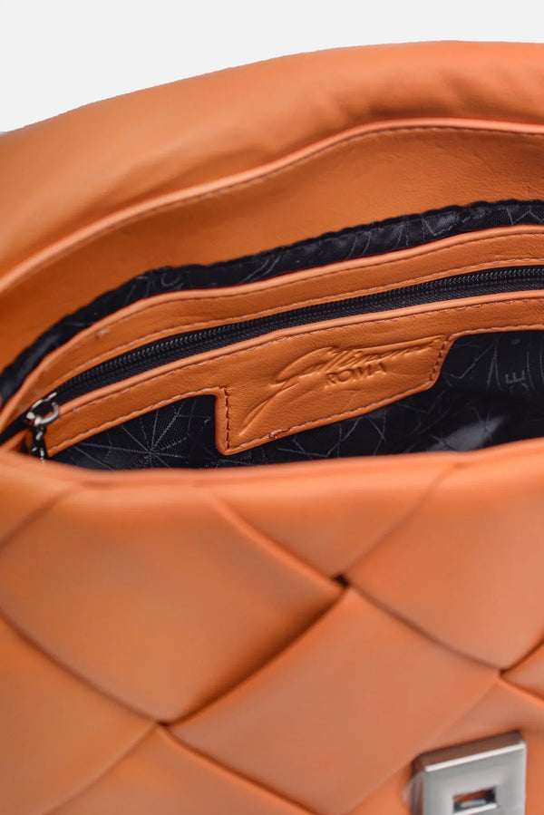 Crossbody Couture with orange flap