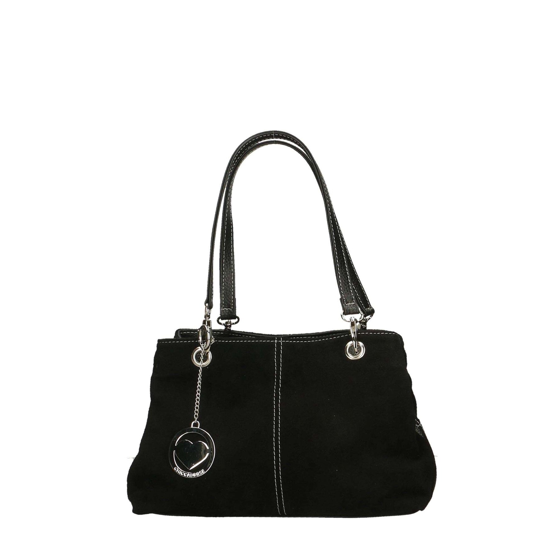 Women's Suede Handbag - 32x20x14 cm - 10028 