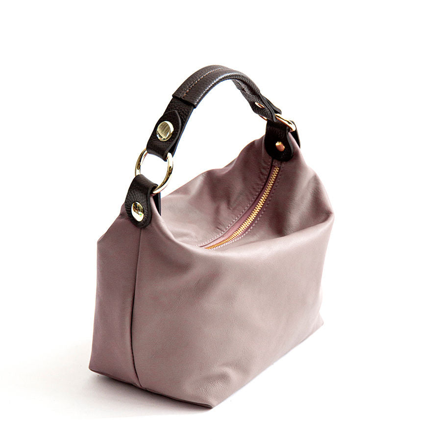DEMY SMALL - Lavender nappa leather bag