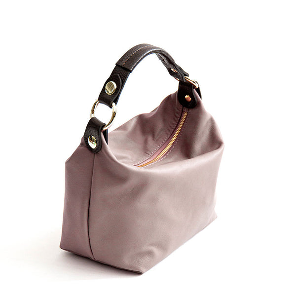 DEMY SMALL - Lavender nappa leather bag