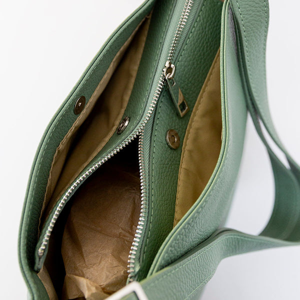 MARISSA - Sacca in pelle menta