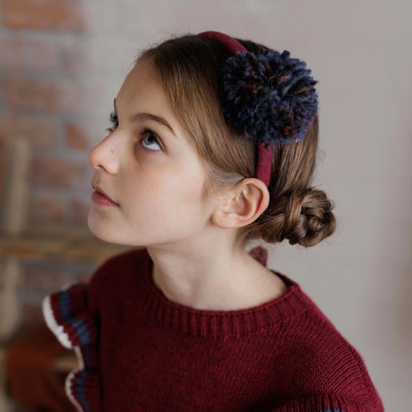 WOOL POMPOM HEADBAND