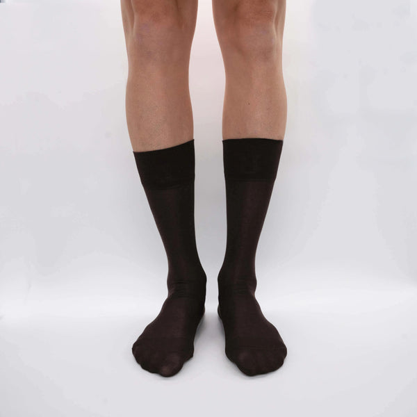 Mulberry Silk Chiffon - Fine Knit Short Sock