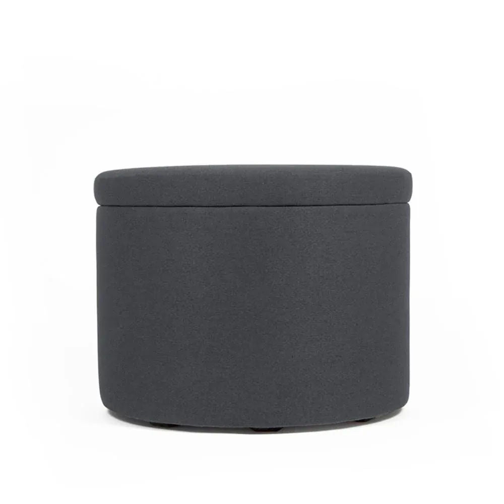 PANDORA 50 ROUND TEX, Pouf Contenitore Tessuto Rotondo 50 h42