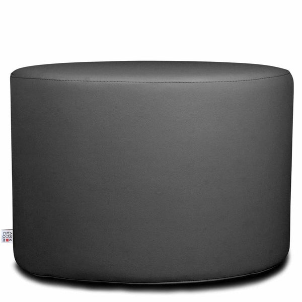 CHILL ECO 55, Round Footrest Pouf in Eco-Leather 55 x h42