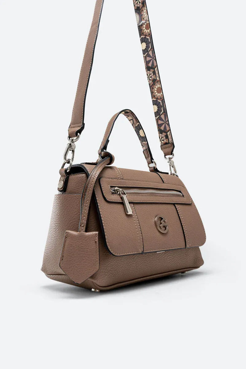 Denise Soft Taupe Shoulder Bag