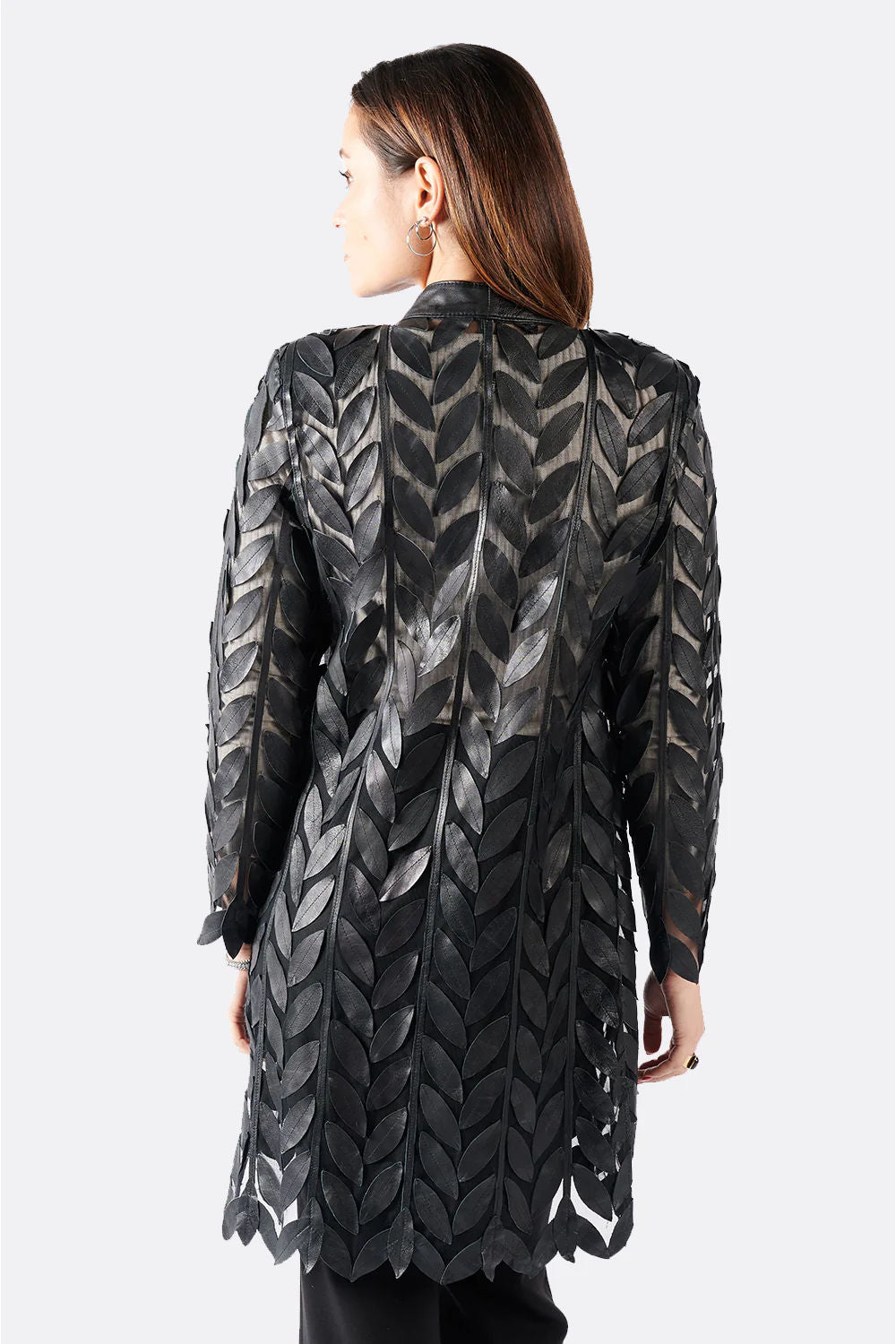 Long Leaf Jacket with Zip
