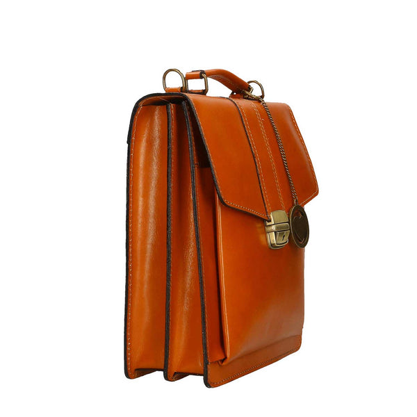 Borsa da lavoro, borsello da Uomo in pelle - 27x32x10 cm - 7012