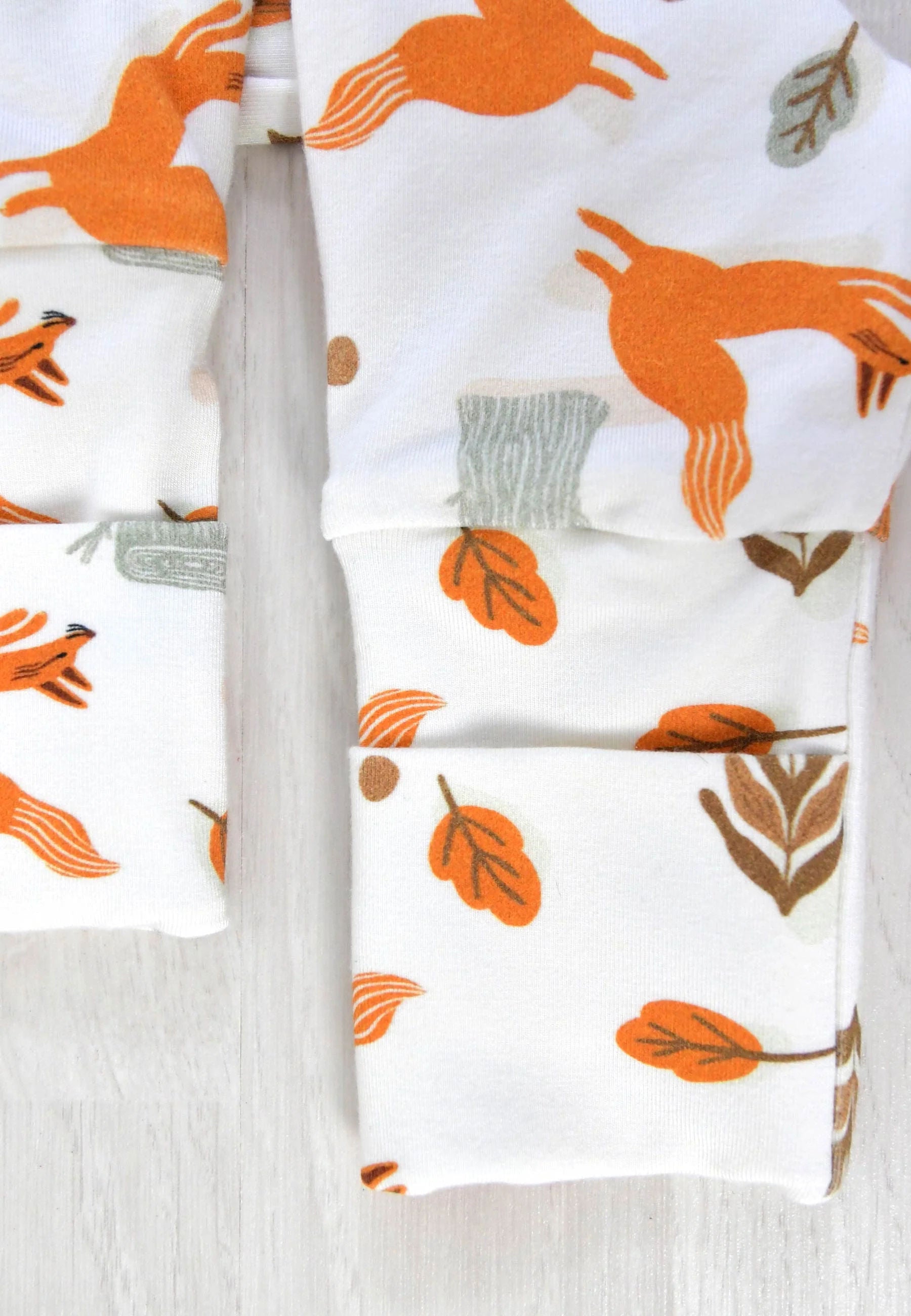 Bamboo Zip Up Romper - Foxes - Blue Balloon
