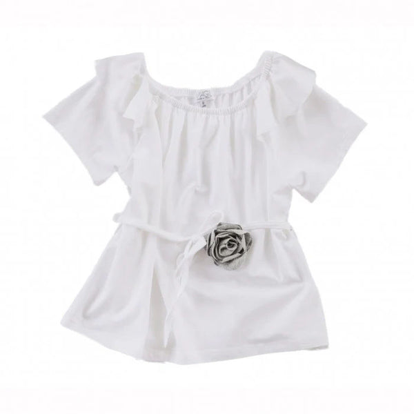 MAGLIA COLLO ARRICCIATO JERSEY DI COTONE