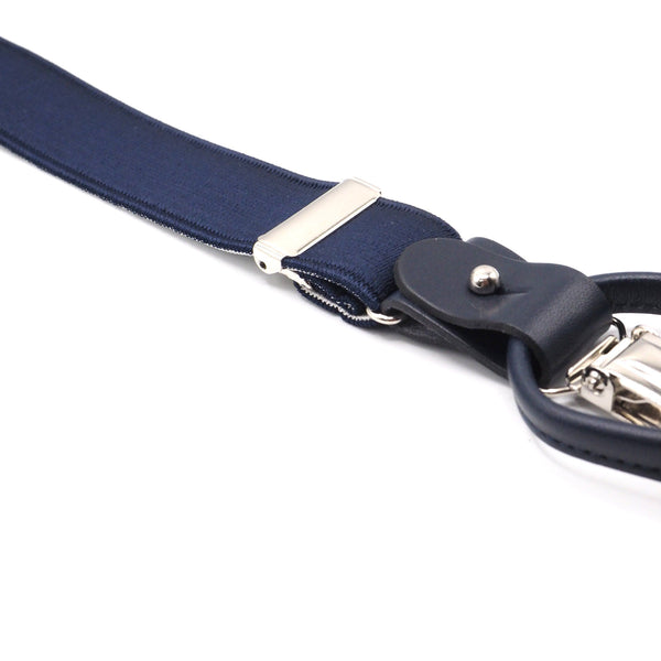 Elegant blue suspenders