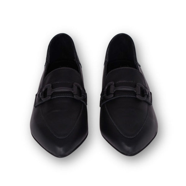 MastroDomenico Women's Handmade Moccasins - Black Diamond