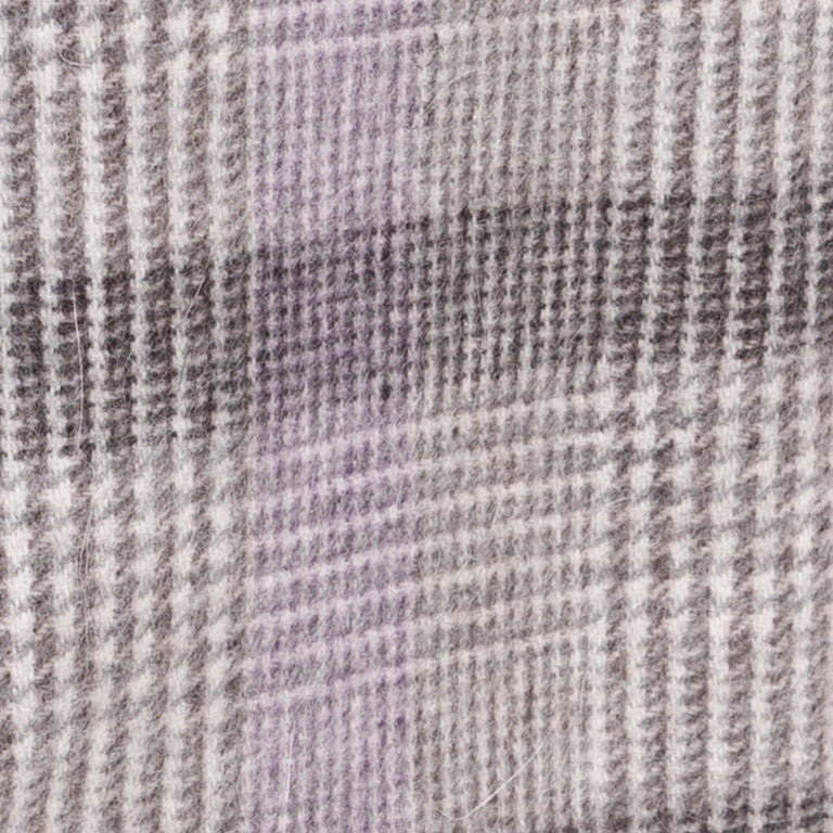 Wool Blend Check Scarf