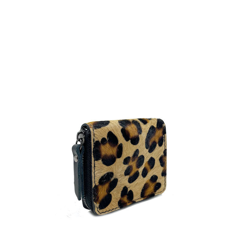 Portafoglio Animalier in Cavallina piccolo in Pelle - K051
