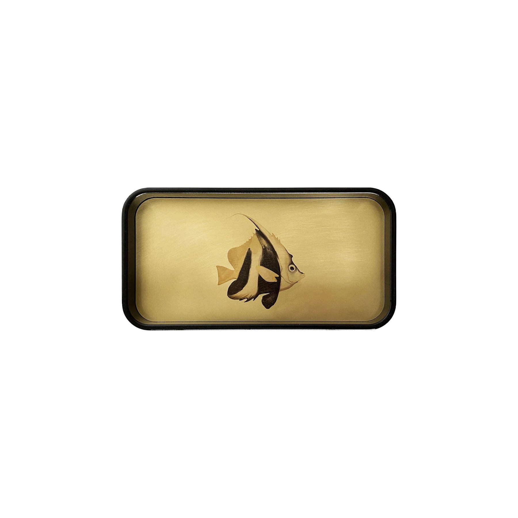 Small shiny brass Fish tray
