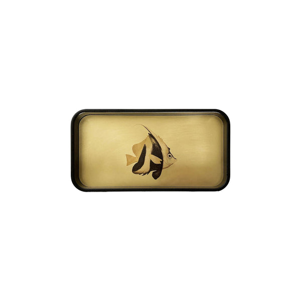 Small shiny brass Fish tray
