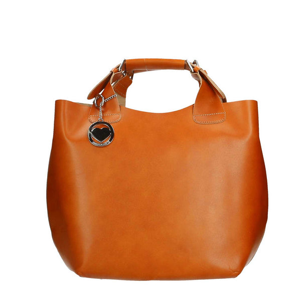Large Leather Satchel Bag for Women - 44x30x13 cm - 9007 
