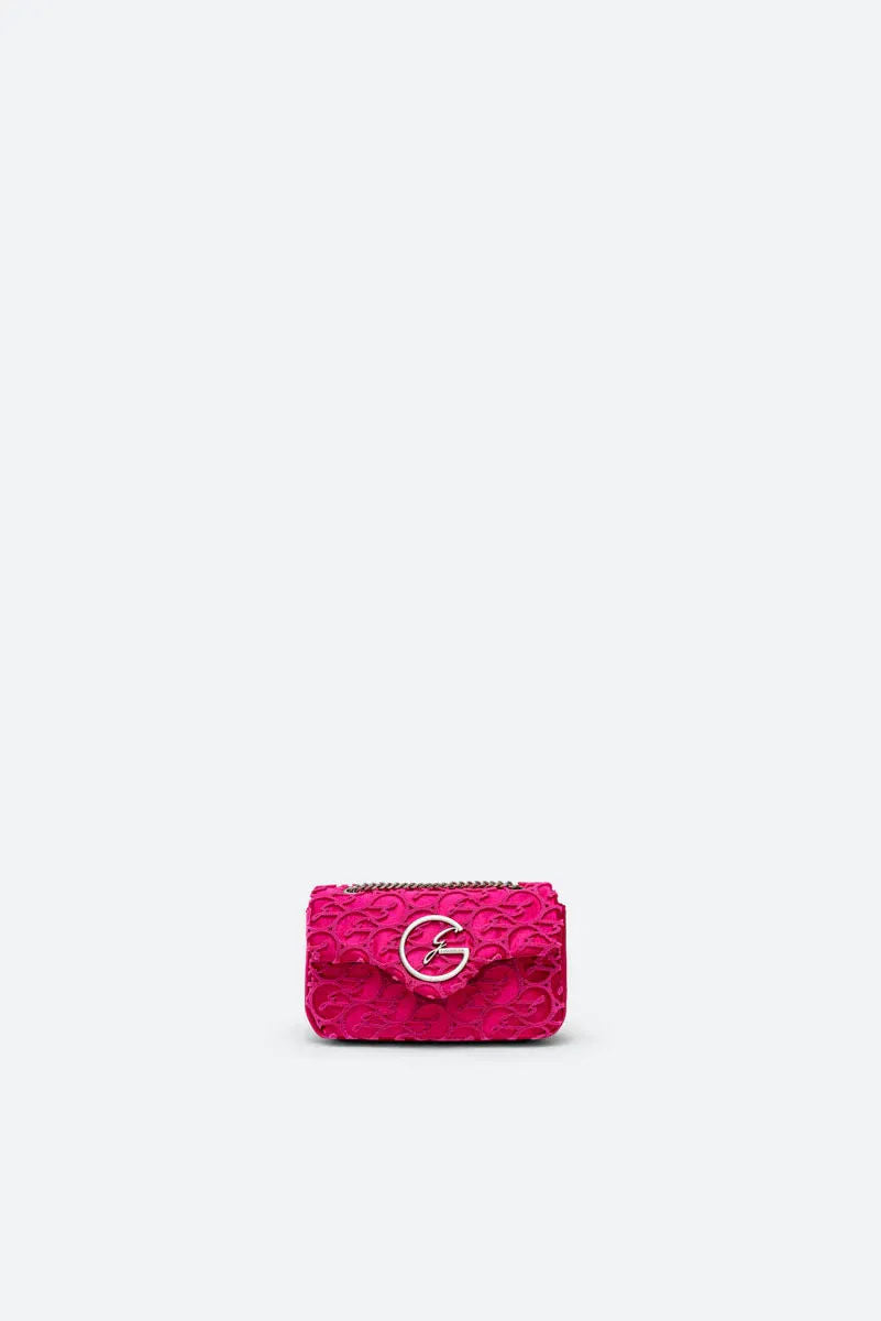 Flap Bag Lively Fuchsia Satin